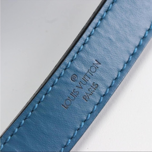 Louis Vuitton Petit Noe Bucket Bag Blue Epi Leather Luxury Drawstring Shoulder - Picture 5 of 9